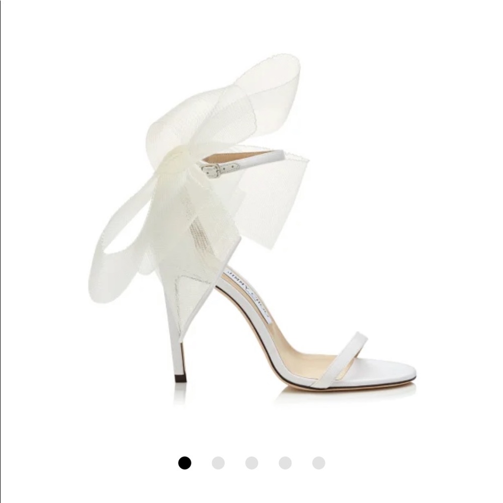 Jimmy Choo Aveline stiletto Bows 35 bridal heels